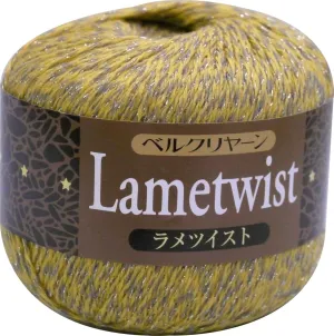 秋冬毛糸 ベルクリヤーン (旧カネボウ) ラメツイスト 30g 105m col.7813 5玉セット