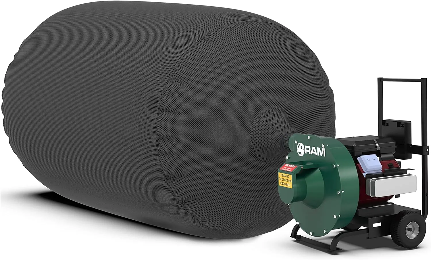 (1) INSULATION REMOVAL VACUUM BAG - SUPER HEAVY DUTY TEAR-PROOF 6 FT X 4 FT - EASY-FILL SPOUT & LOWEST DUST Filter - Contractors #1 Choice - EST 450 LBS / 75 CF PRO-450 (3.5 oz Strength) by RAM
