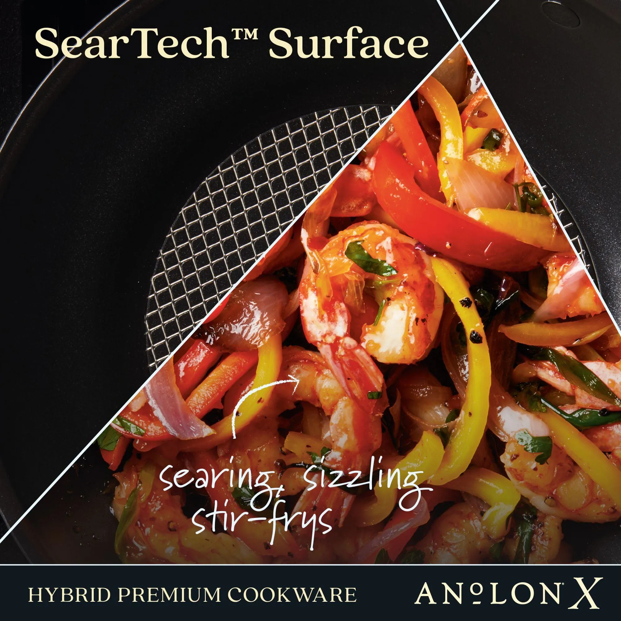 10-Inch Hybrid Nonstick Wok With Lid