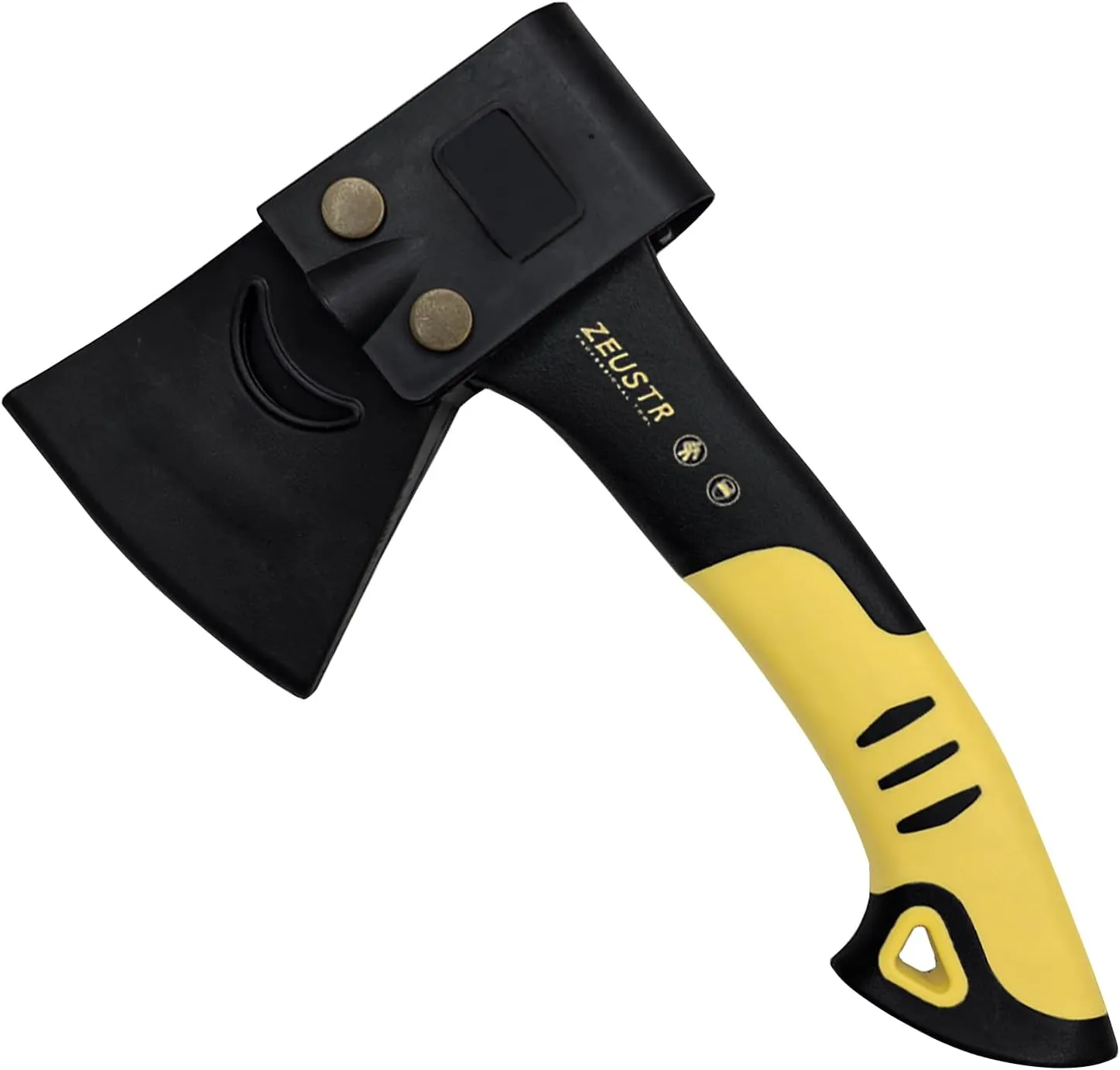 10" Splitting Axe Hatchet with Nylon Shock-Absorbing Handle, Camping Axe for Small Logs