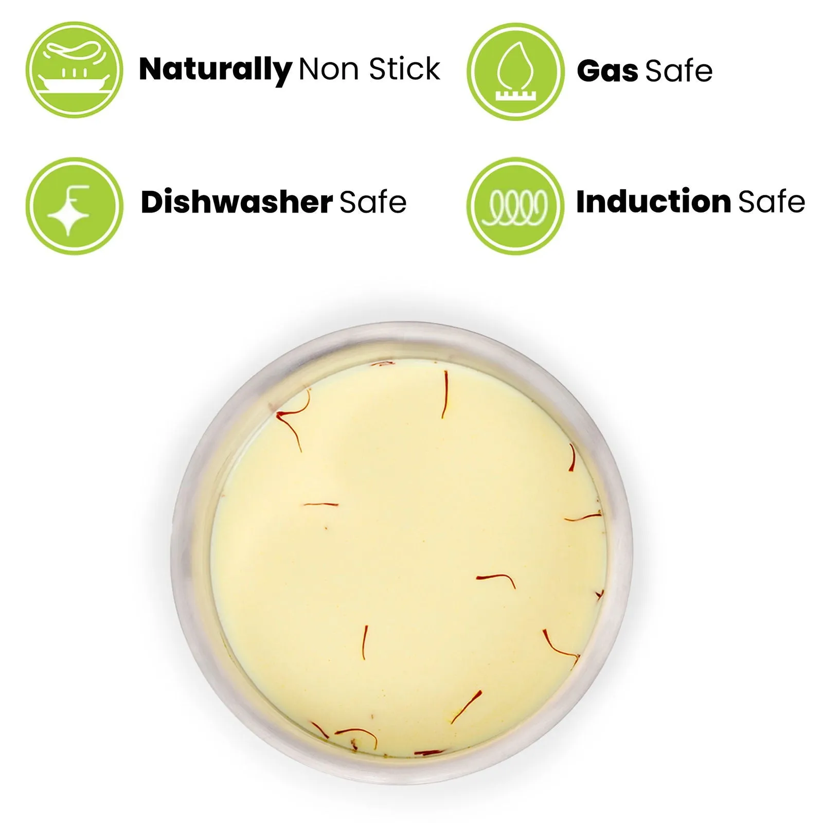 1.1L Allo CookSafe TriPly Tope | Stainless Steel | With Stainless Steel Lid | Induction Friendly | Naturally Non-stick | 14cm
