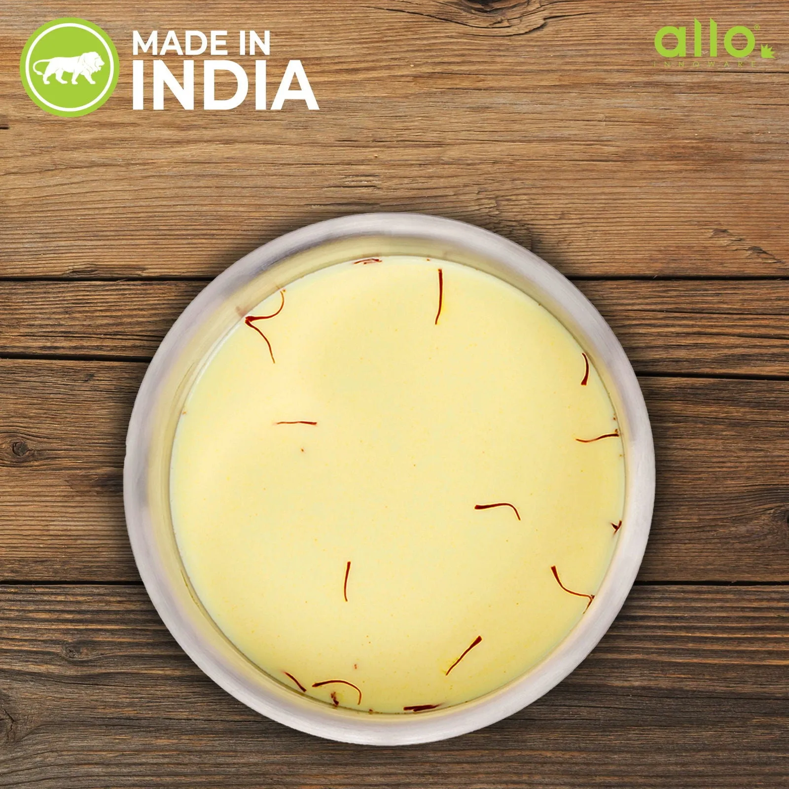 1.1L Allo CookSafe TriPly Tope | Stainless Steel | With Stainless Steel Lid | Induction Friendly | Naturally Non-stick | 14cm