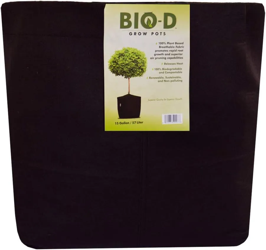 15 Gallon 3-Pack Biodegradable Fabric Plant Grow Bag Heavy Duty Environmentally Friendly…