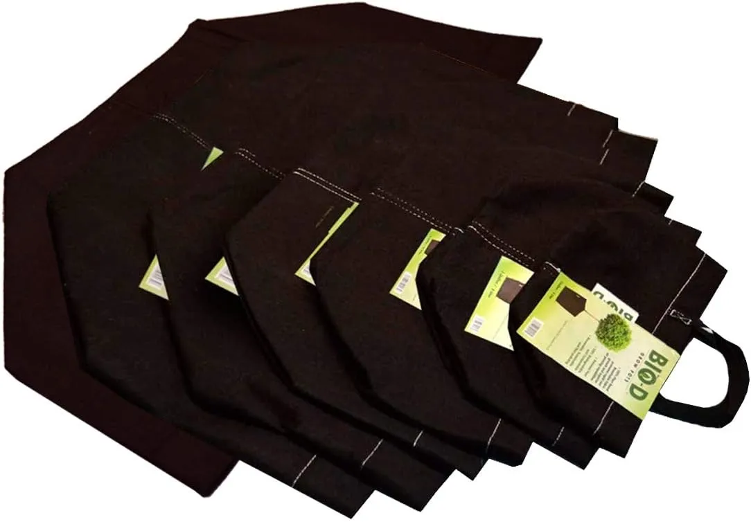 15 Gallon 3-Pack Biodegradable Fabric Plant Grow Bag Heavy Duty Environmentally Friendly…