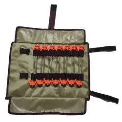 16 piece screw-in tent peg set