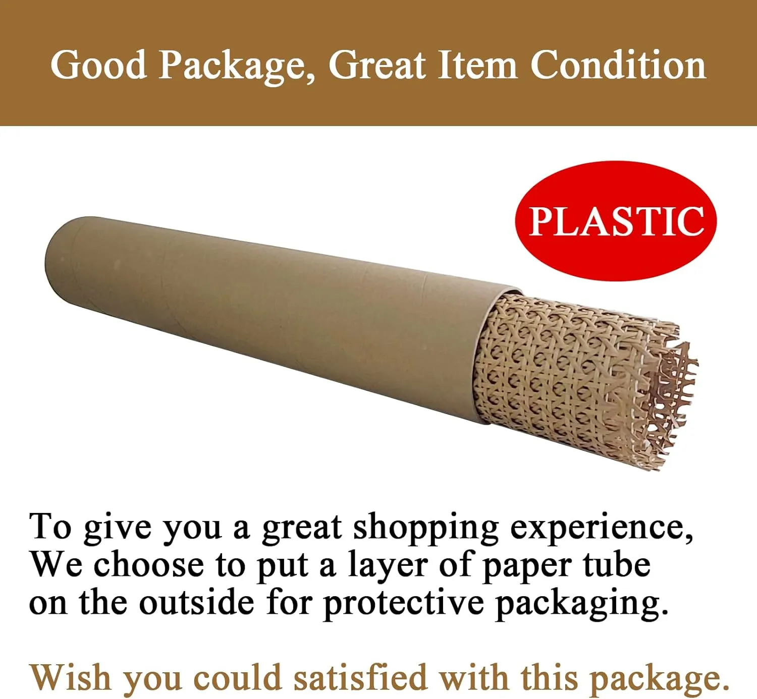 16" x5FT Plastic Rattan Cane Webbing, Woven Open Mesh Cane Net Roll for DIY Caning Furniture Decor Projects: Chair, Cabinet, Ceiling and Door(59x16 in)