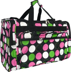 19" Women's Duffle Bag (Multi Polka Dot)