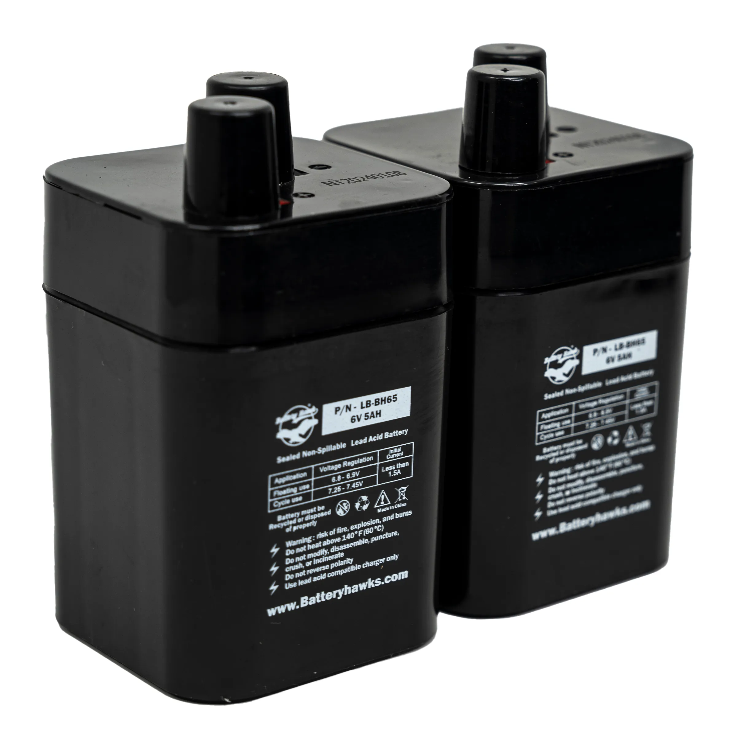 (2 Pack) Battery Flashlight 4R25 1209 (509) 6 Volt Lantern Spring Terminal Outdoor