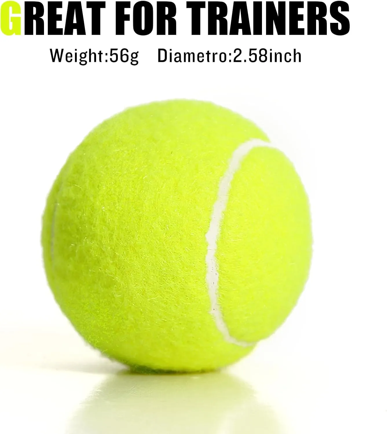 24 Pack Tennis Balls, Training Tennis Balls, Pet Dog Playing Balls, Practice Tennis Balls with Mesh Bag for Transport and Beginner Training