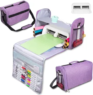 3 In 1 Carrying Case for Cricut Joy Xtra,Dust Cover for Cricut Cutting Machine,Accessories Tote Bag,Fully Open Designed Storage bag,Compatible with All the Craft Essential Tools and Supply