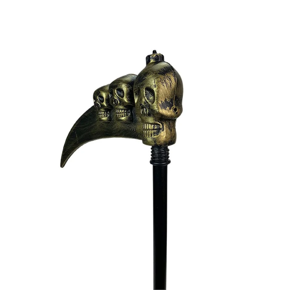 3 Skull Sickle Hand Prop for Halloween Costume Party & Halloween Décor