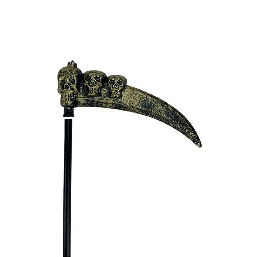 3 Skull Sickle Hand Prop for Halloween Costume Party & Halloween Décor
