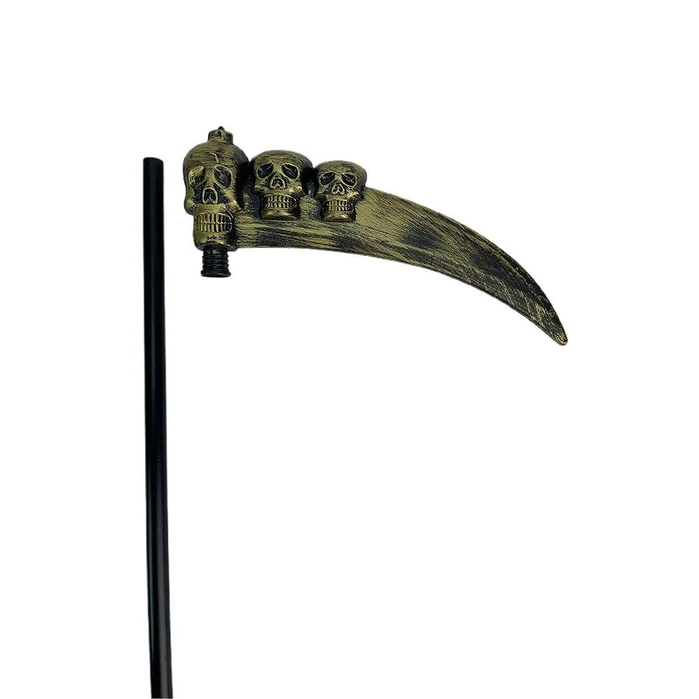 3 Skull Sickle Hand Prop for Halloween Costume Party & Halloween Décor