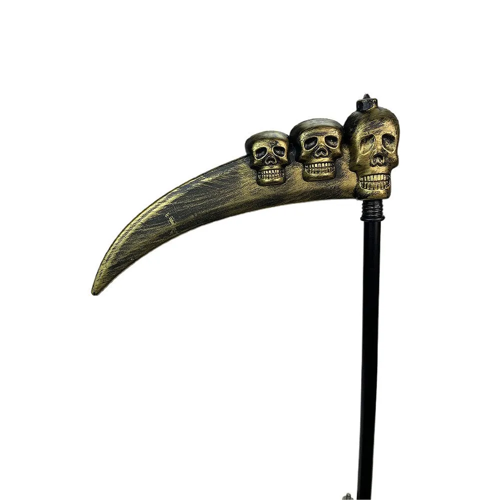 3 Skull Sickle Hand Prop for Halloween Costume Party & Halloween Décor