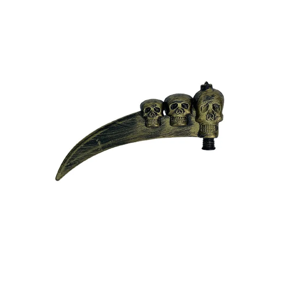 3 Skull Sickle Hand Prop for Halloween Costume Party & Halloween Décor