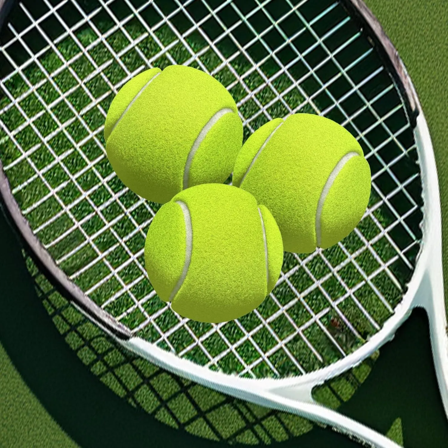 30 Pack Tennis Balls, Training Tennis Balls, Pet Dog Playing Balls, Practice Tennis Balls with Mesh Bag for Transport and Beginner Training