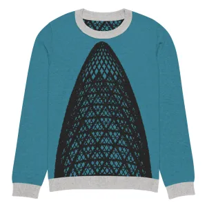 30 St Mary Axe (the Gherkin) Knitted Crew Neck Sweater