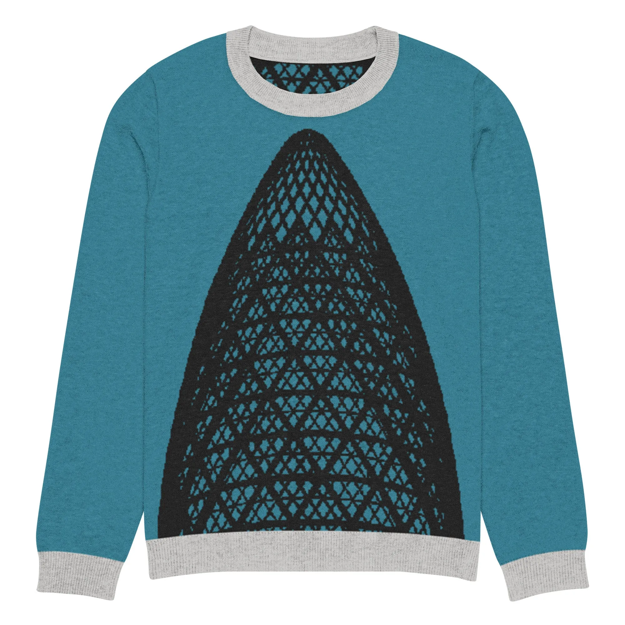 30 St Mary Axe (the Gherkin) Knitted Crew Neck Sweater
