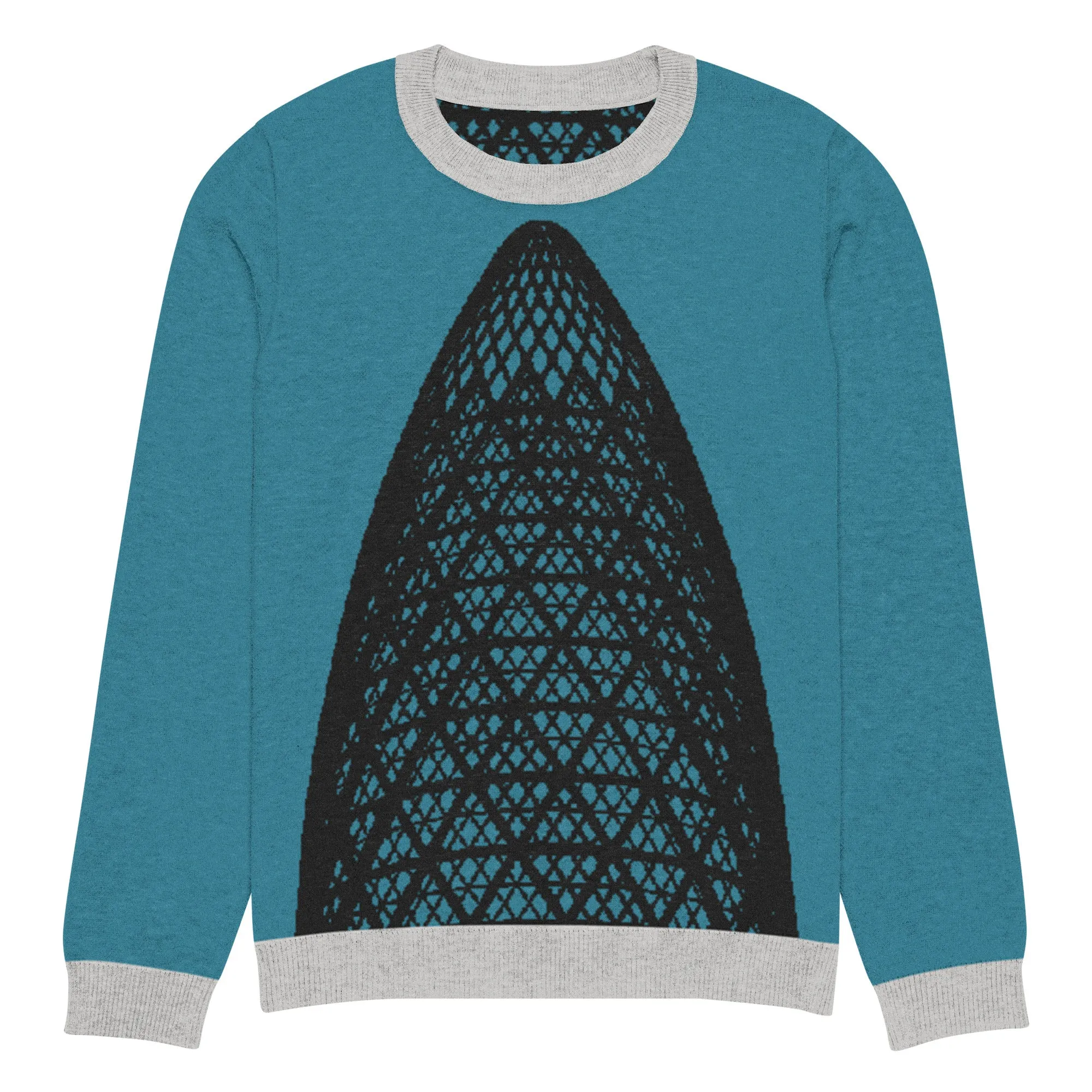 30 St Mary Axe (the Gherkin) Knitted Crew Neck Sweater