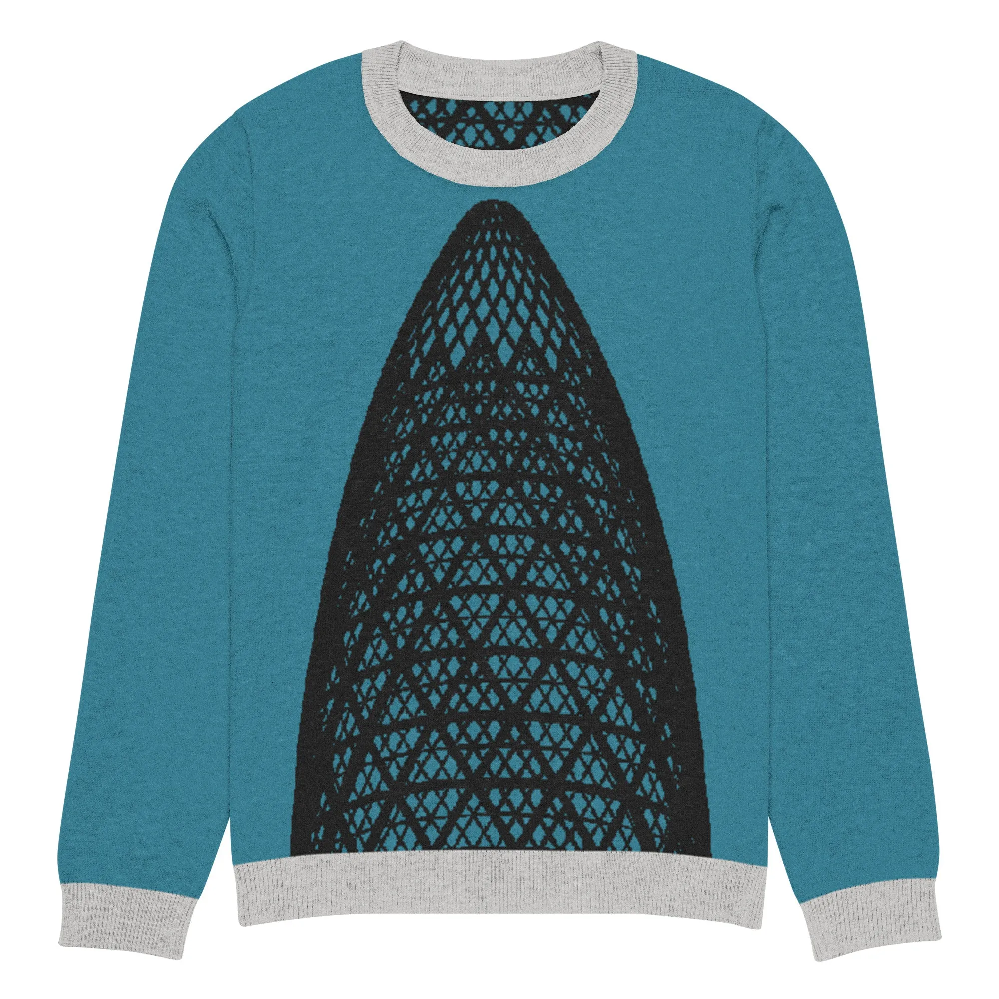 30 St Mary Axe (the Gherkin) Knitted Crew Neck Sweater