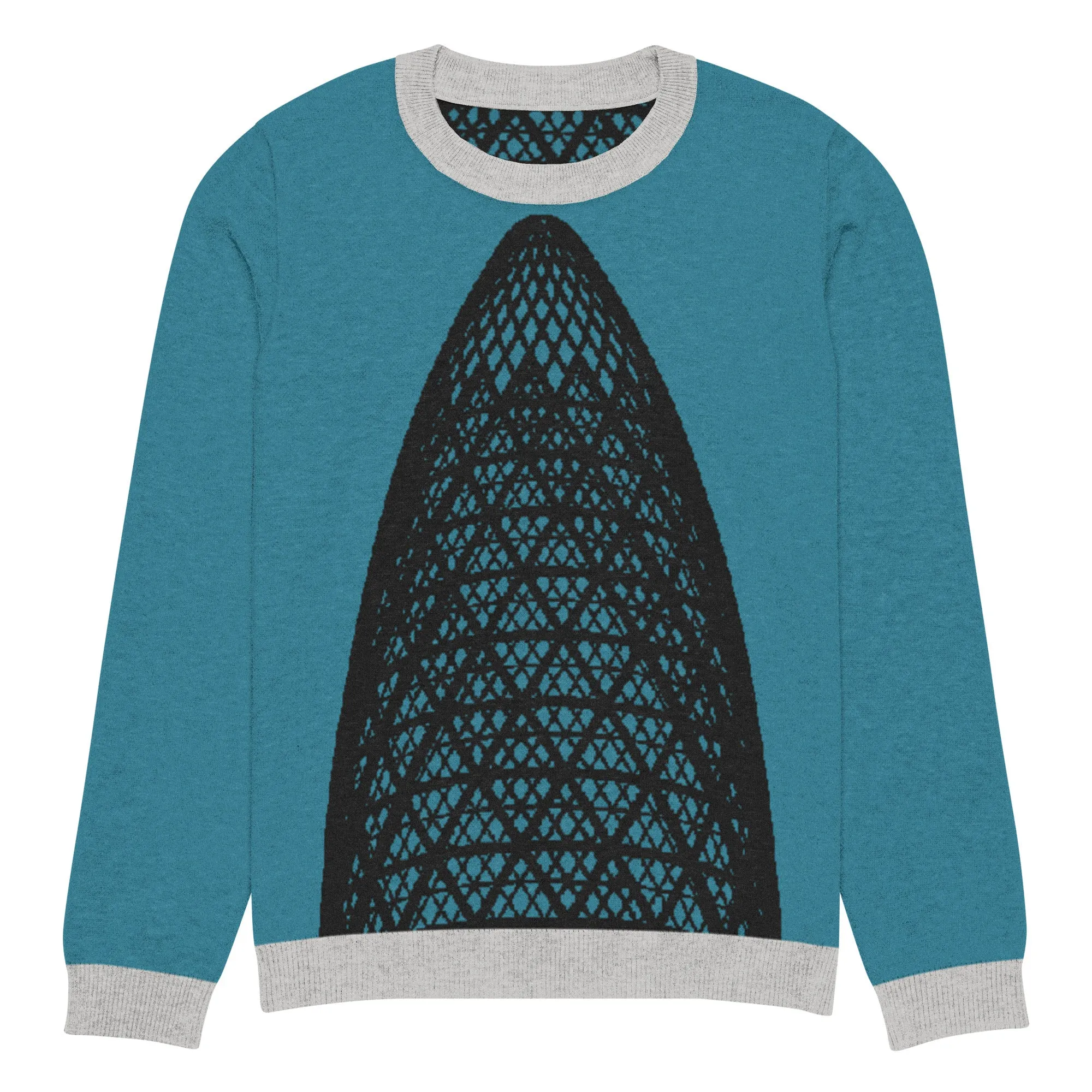 30 St Mary Axe (the Gherkin) Knitted Crew Neck Sweater