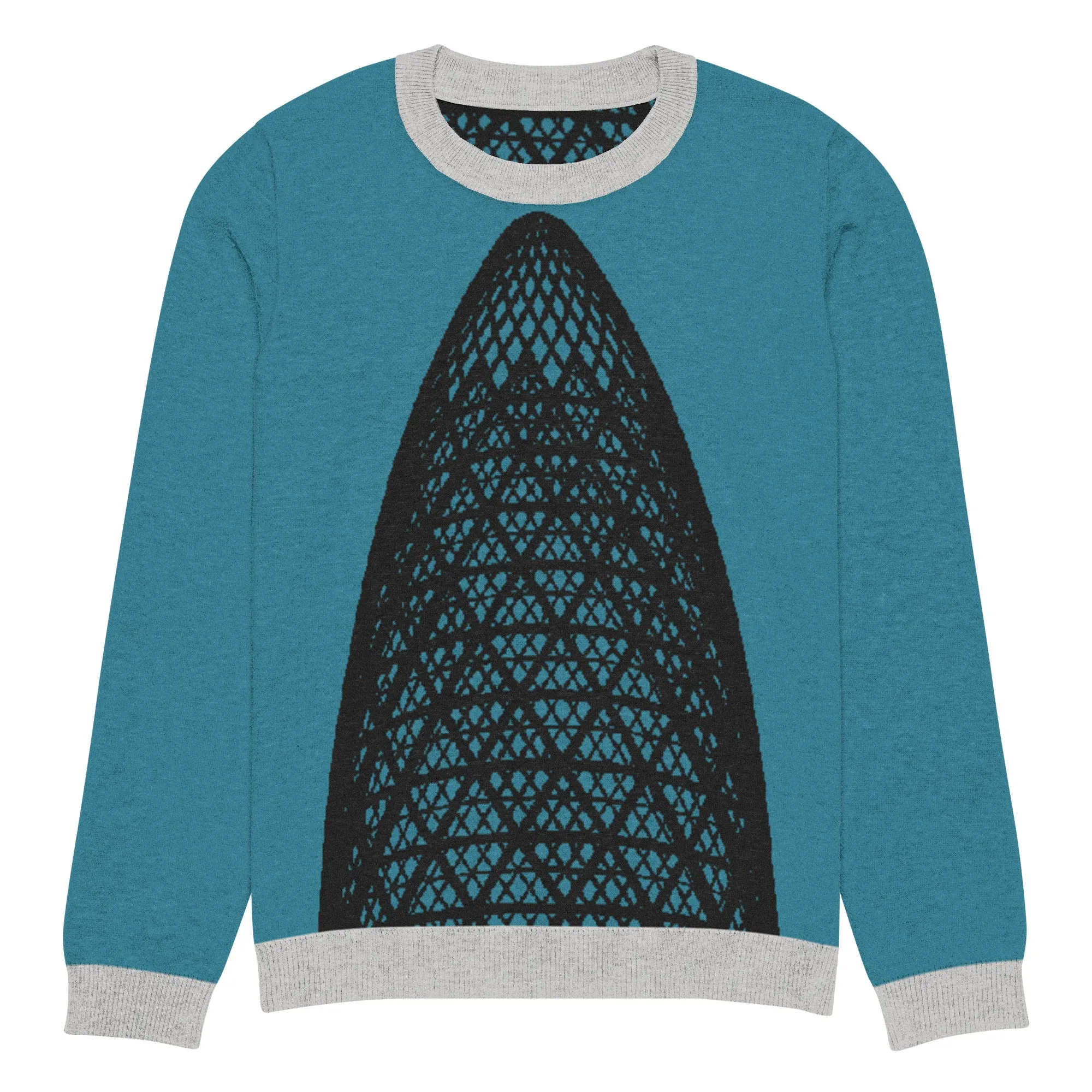 30 St Mary Axe (the Gherkin) Knitted Crew Neck Sweater