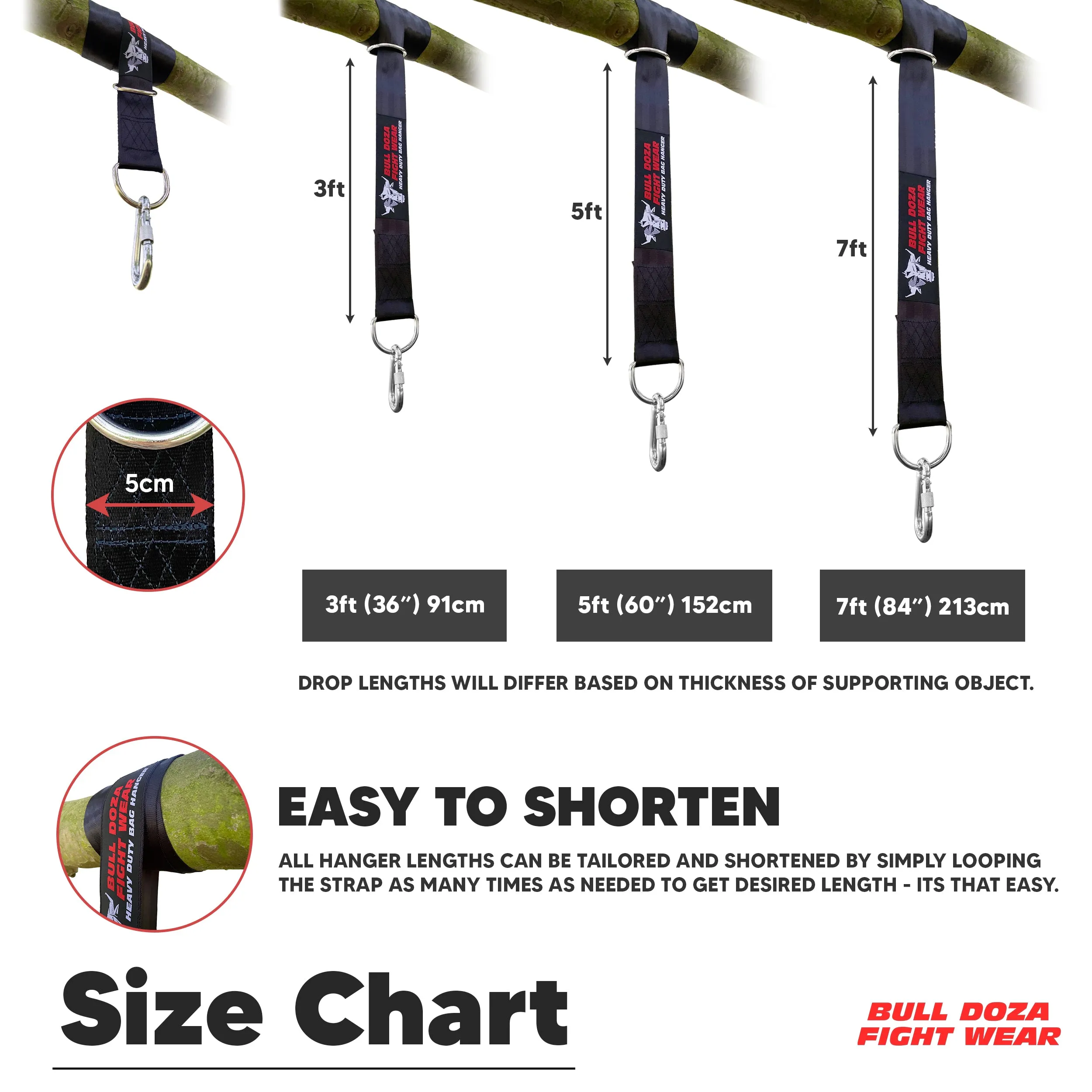 3ft Heavy Duty Punch Bag Hanger Strap