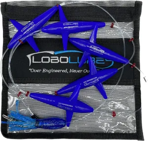 #401 Prattling Tuna Teaser Bird Daisy Chain 400lb Leader 500lb Corkscrew Swivel and Storage Bag