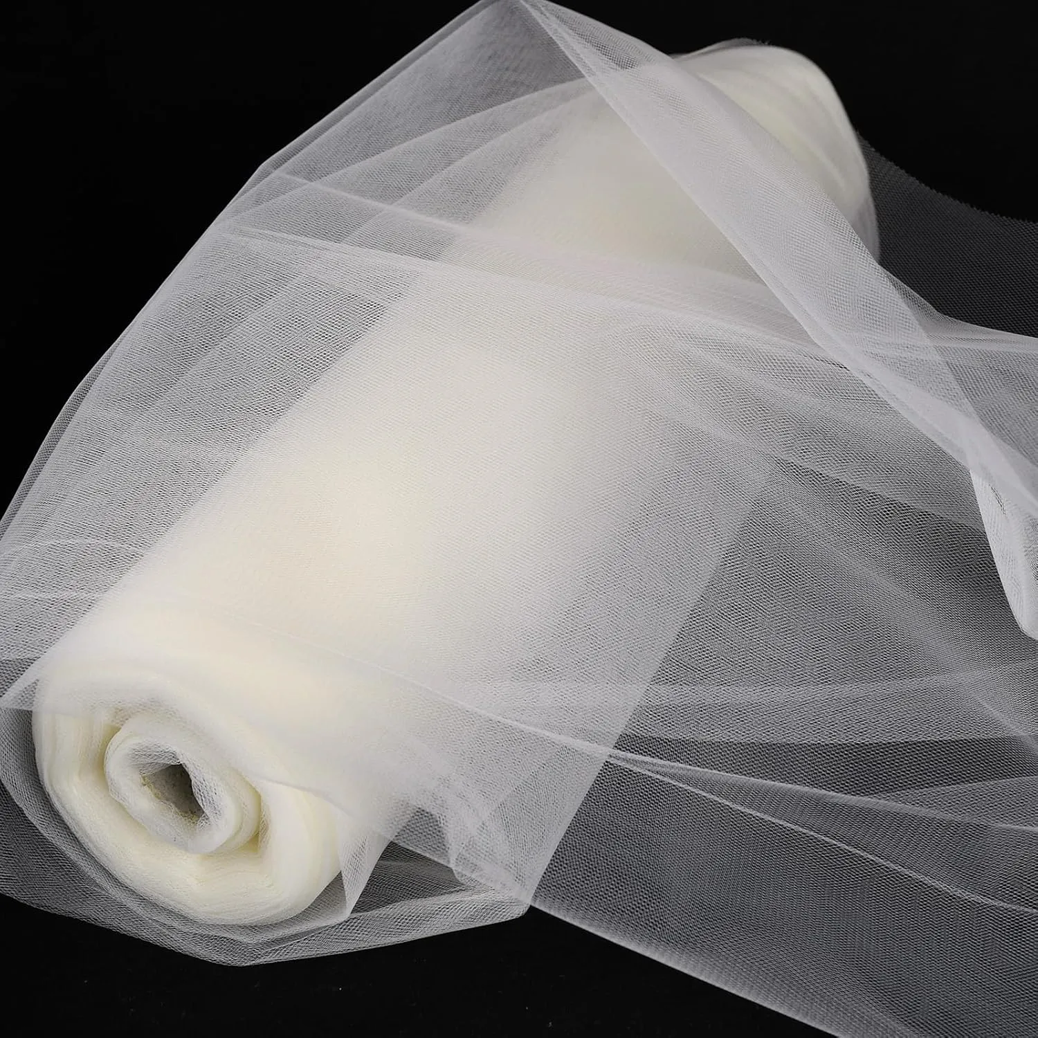 54" by 20 Yards (60 ft) Tulle Fabric Rolls for Wedding Party Baby Shower Decoration Tutu Tulle Bolt DIY Wraping Crafts -Ivory