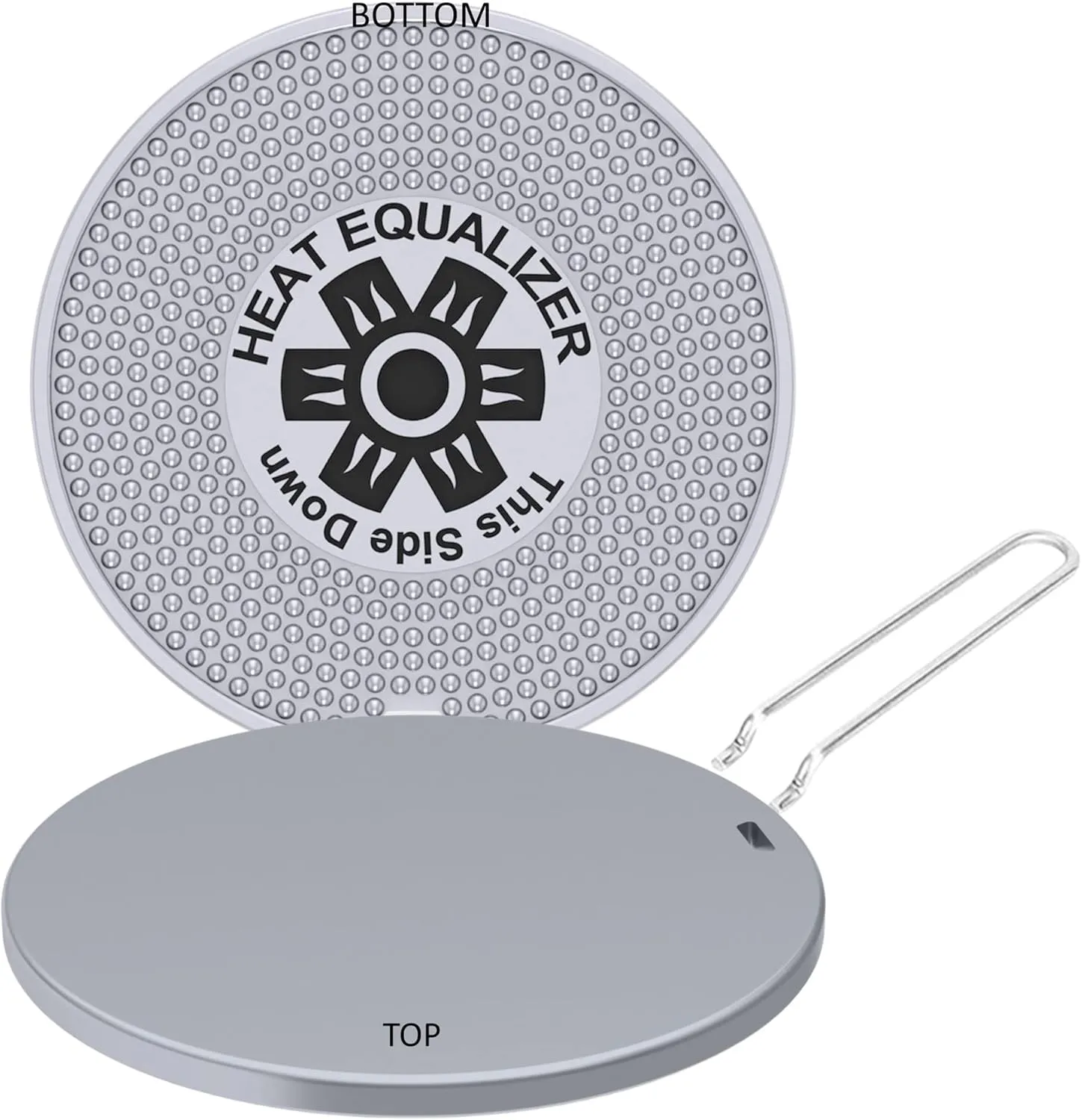 9.25 inch High-Polish Commercial-Grade Heat Equalizer Diffuser for Gas & Electric Stoves – Aluminum & Copper Alloy Hot Plate-Burner Cover-Simmer Plate