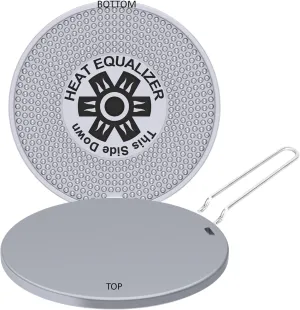 9.25 inch High-Polish Commercial-Grade Heat Equalizer Diffuser for Gas & Electric Stoves – Aluminum & Copper Alloy Hot Plate-Burner Cover-Simmer Plate