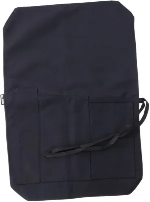 ABOOFAN 1Pc Portable Canvas Chef Knife Roll Bag Black Case Carrier for Culinary Professionals Holds Knives and Accessories for Travel Camping and Bbq Storage