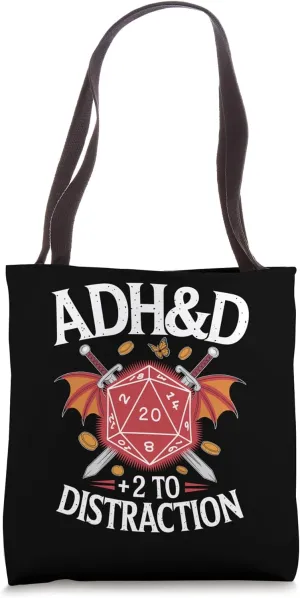 Adhd&d Adhd Roll For Concentration Tote Bag