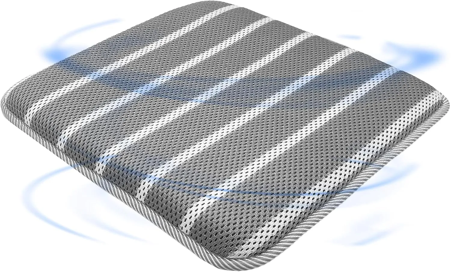 AEROiVi Office Chair Cushion, Non-Slip Car Seat Cushion with 3D Airmesh Pad Easy to Wash Breathable for Long Sitting for Relief and Comfort Square