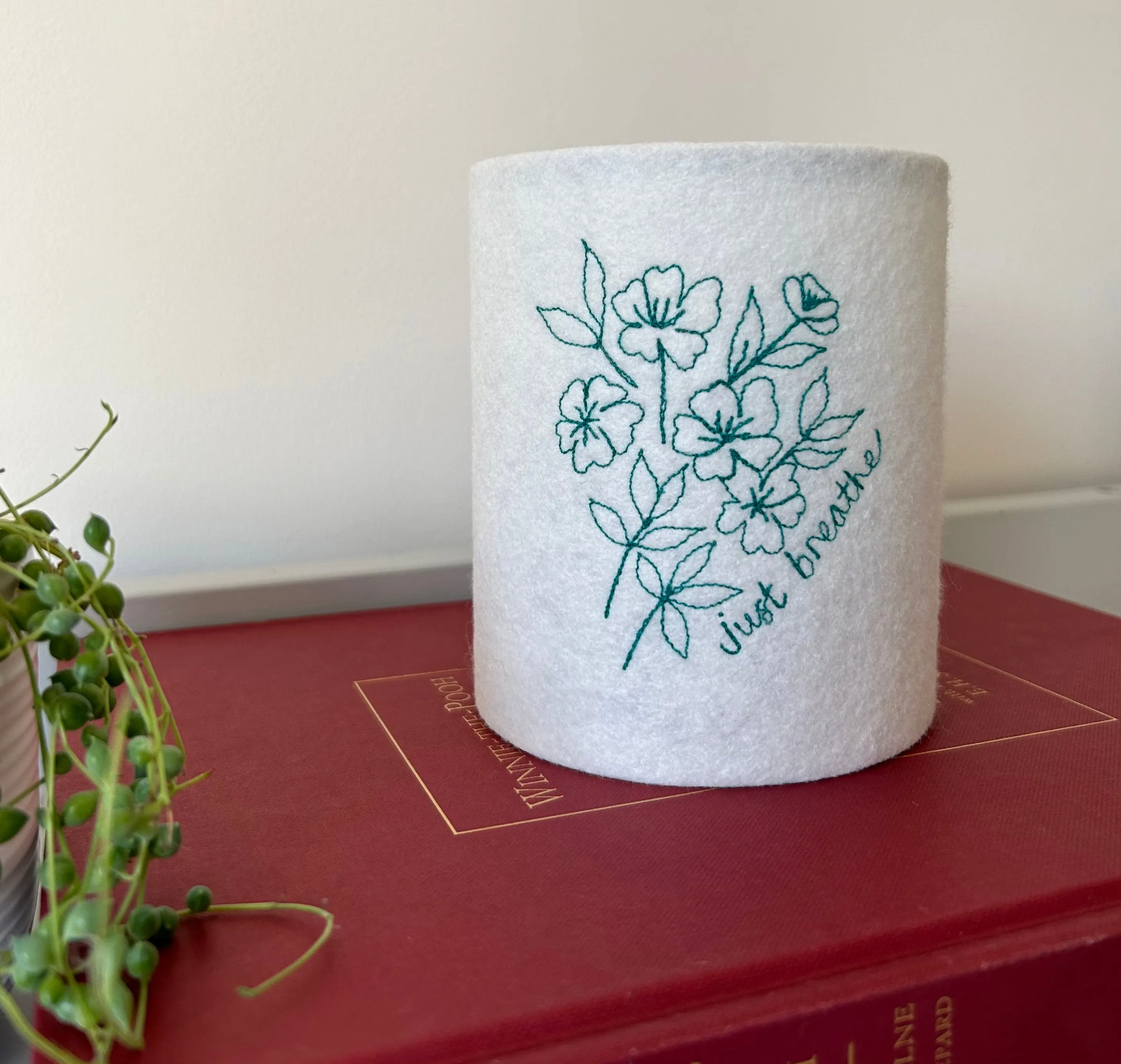 Affirmation Embroidered Lantern