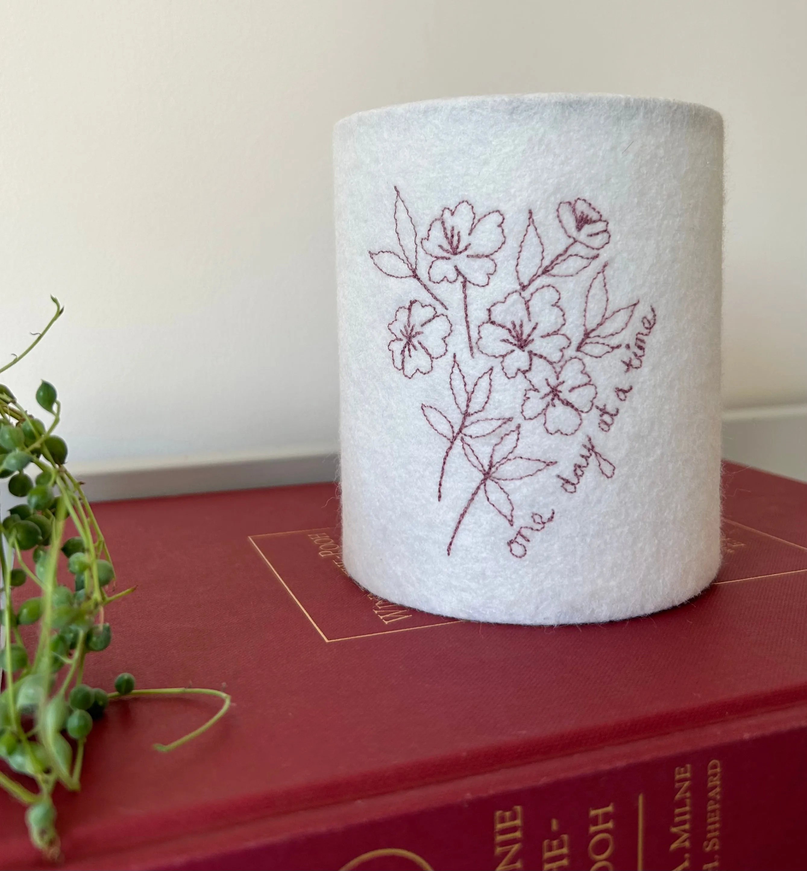 Affirmation Embroidered Lantern