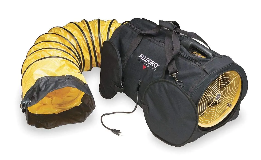 Allegro Industries 9535-08 Air Bag 8, 8" Blower with 15' Ducting, Black