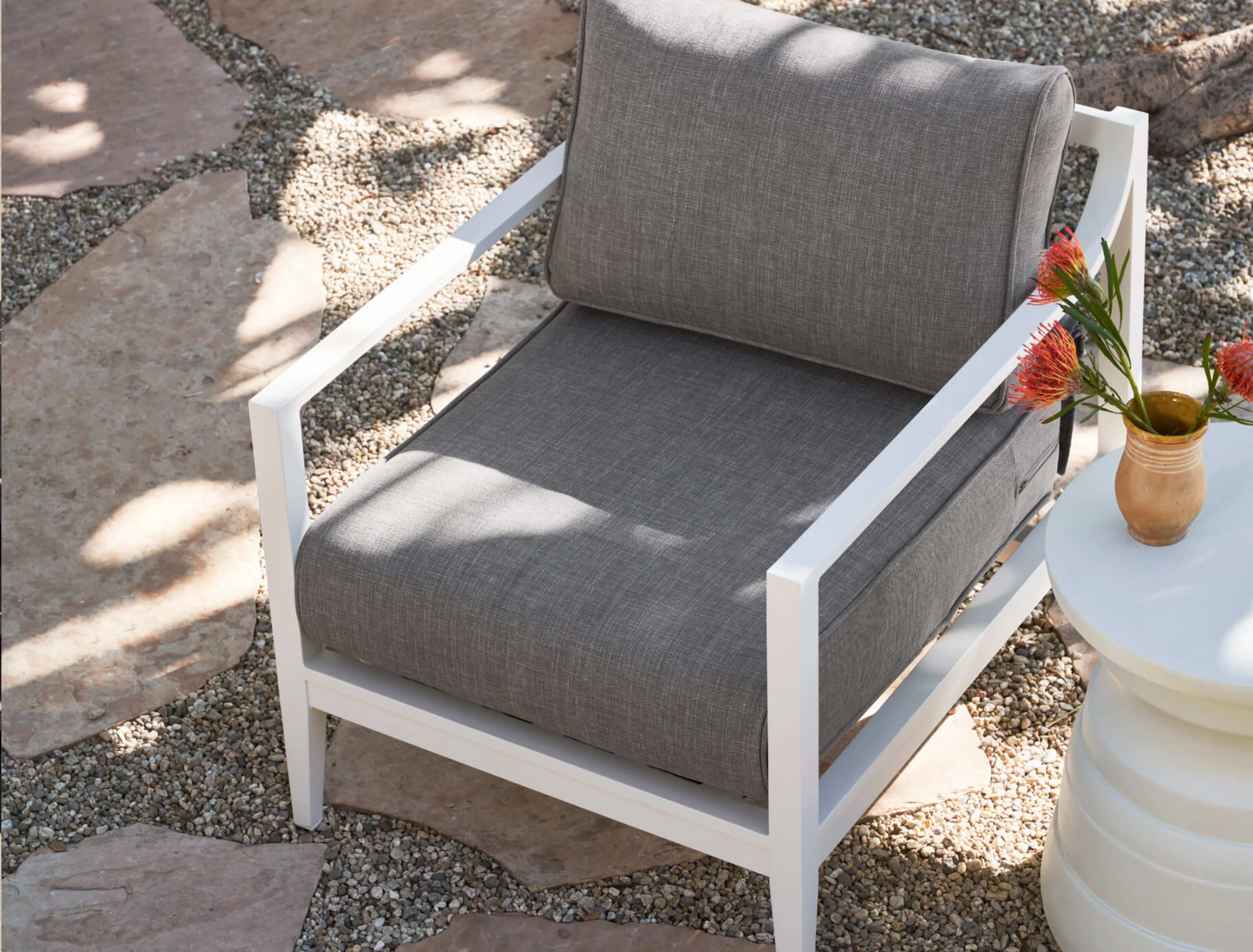 Aluminum Outdoor Armchair Conversation Set By Outer