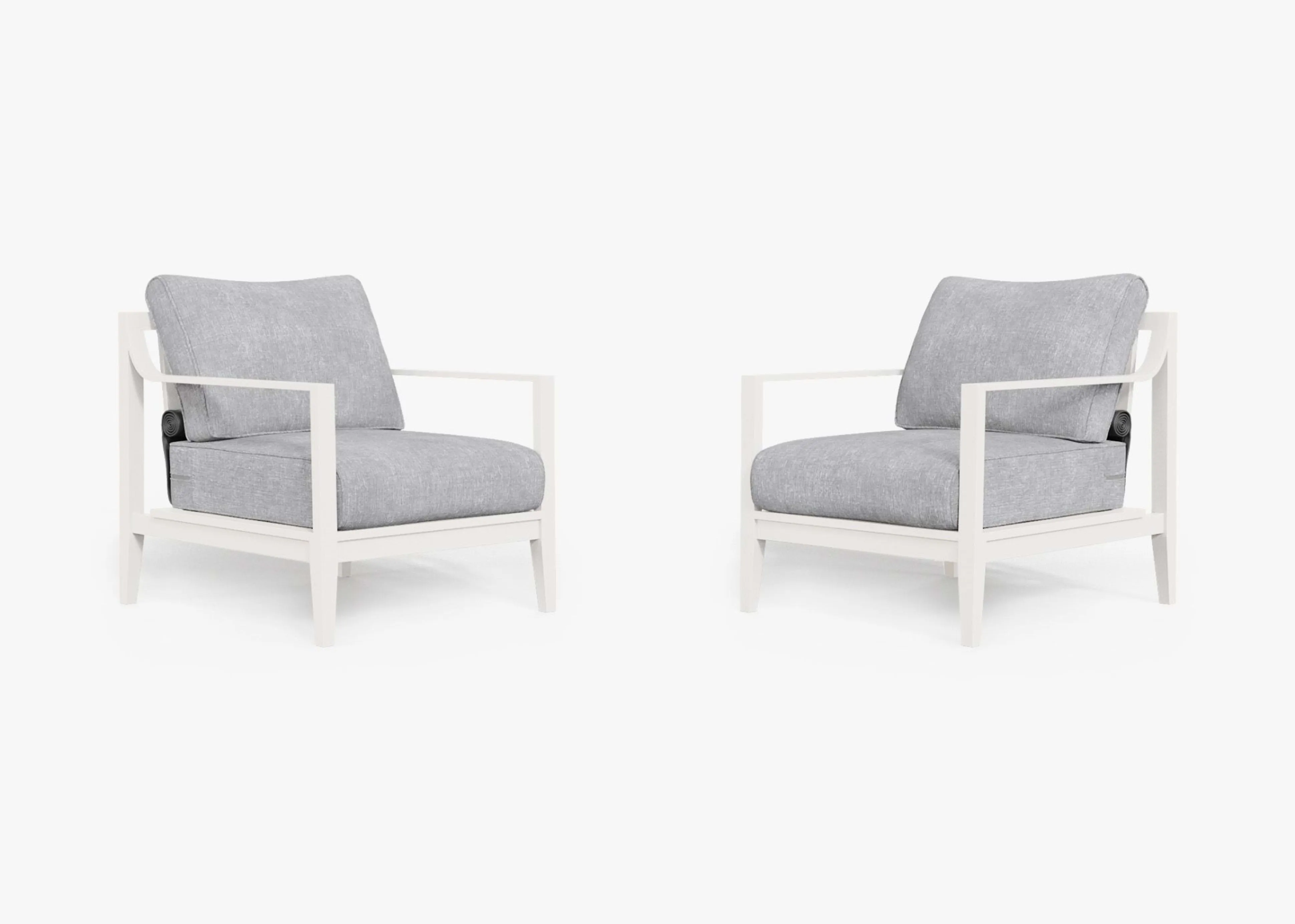 Aluminum Outdoor Armchair Conversation Set By Outer