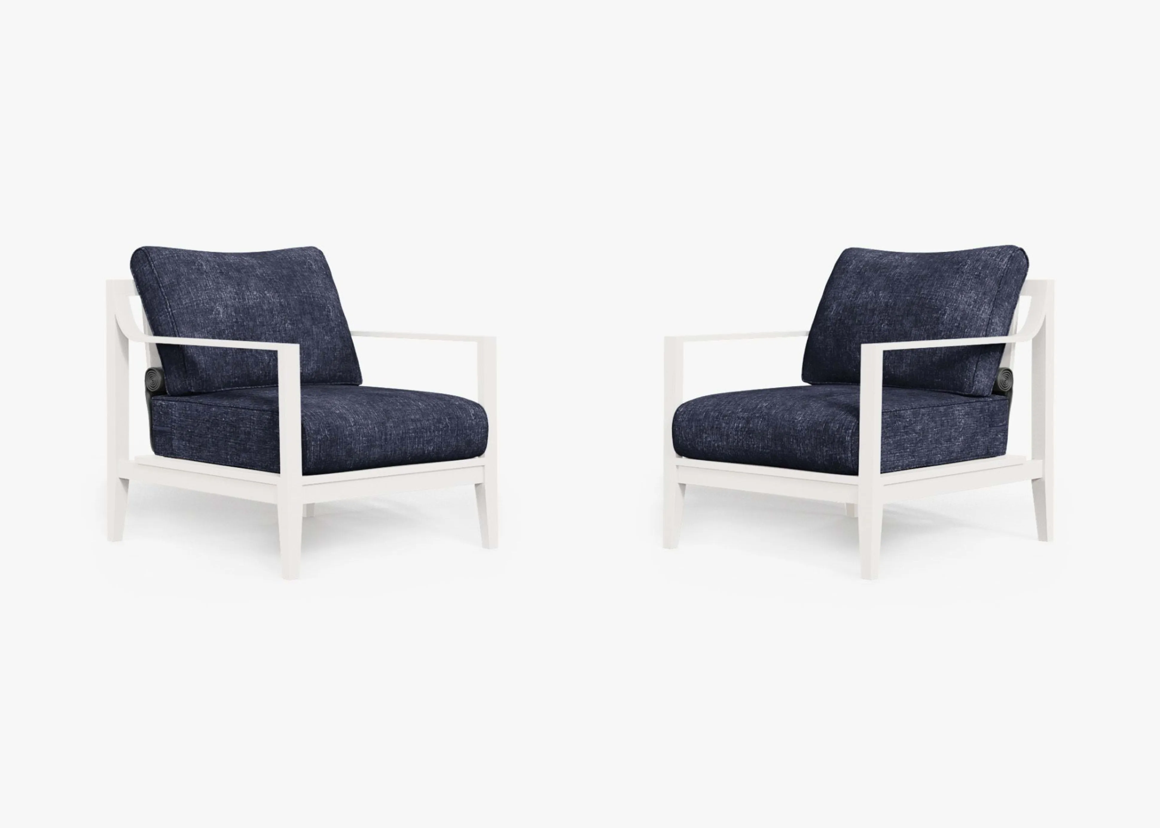 Aluminum Outdoor Armchair Conversation Set By Outer