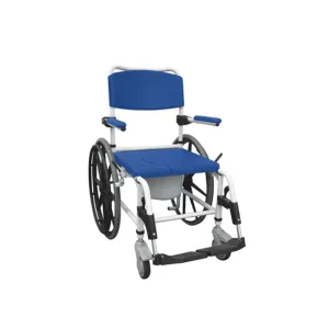 Aluminum Shower Mobile Commode Transport Chair - 1 Each