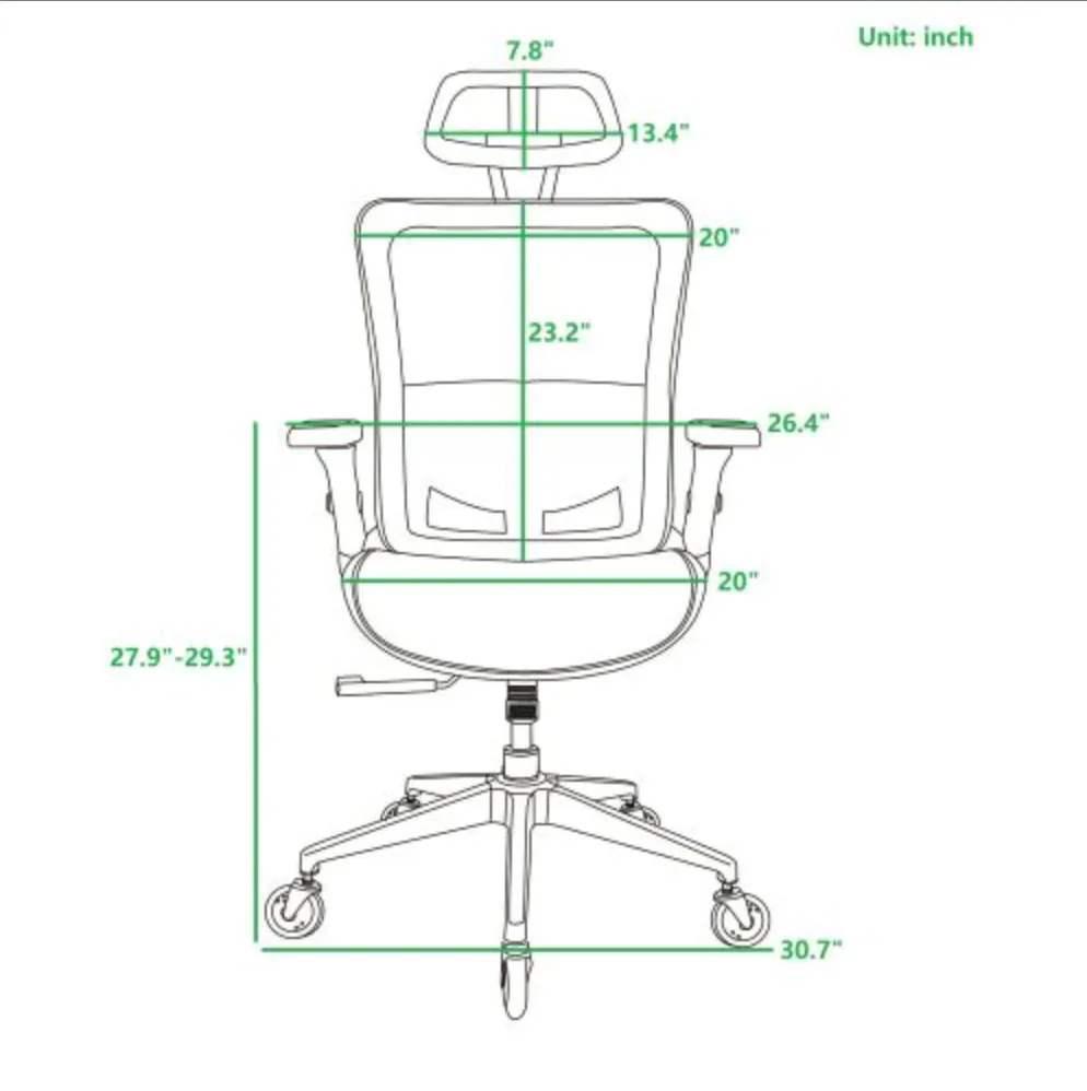 Alvin Ergonomic Computer Office Desk Chair