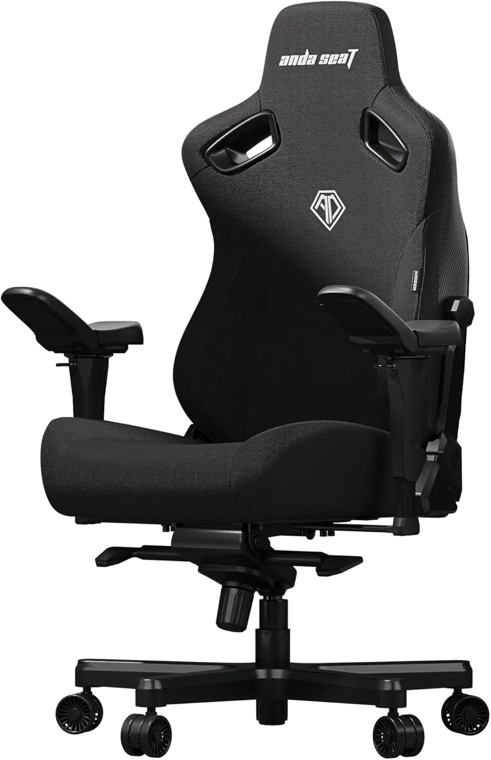 Anda Seat Kaiser 3 Pro Large Gaming Chair for Adults - Ergonomic Black Fabric Gaming Seat with 5D Armrest, Comfortable Office Chair with Lumbar Support - Heavy Duty Wide Computer Seat