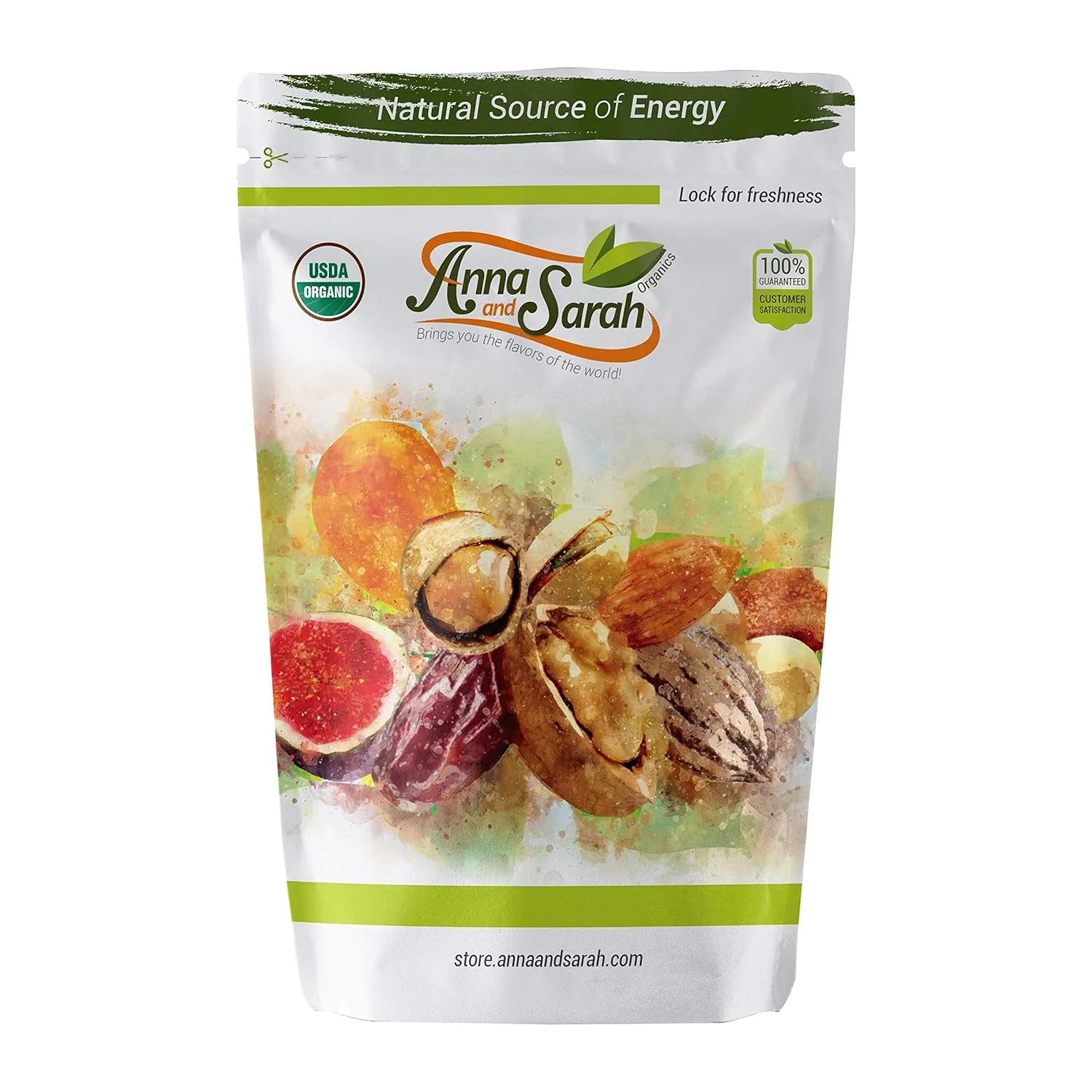 Anna and Sarah Organic Crystallized Ginger in Resealable Bag (2 Pound (Pack of 1))