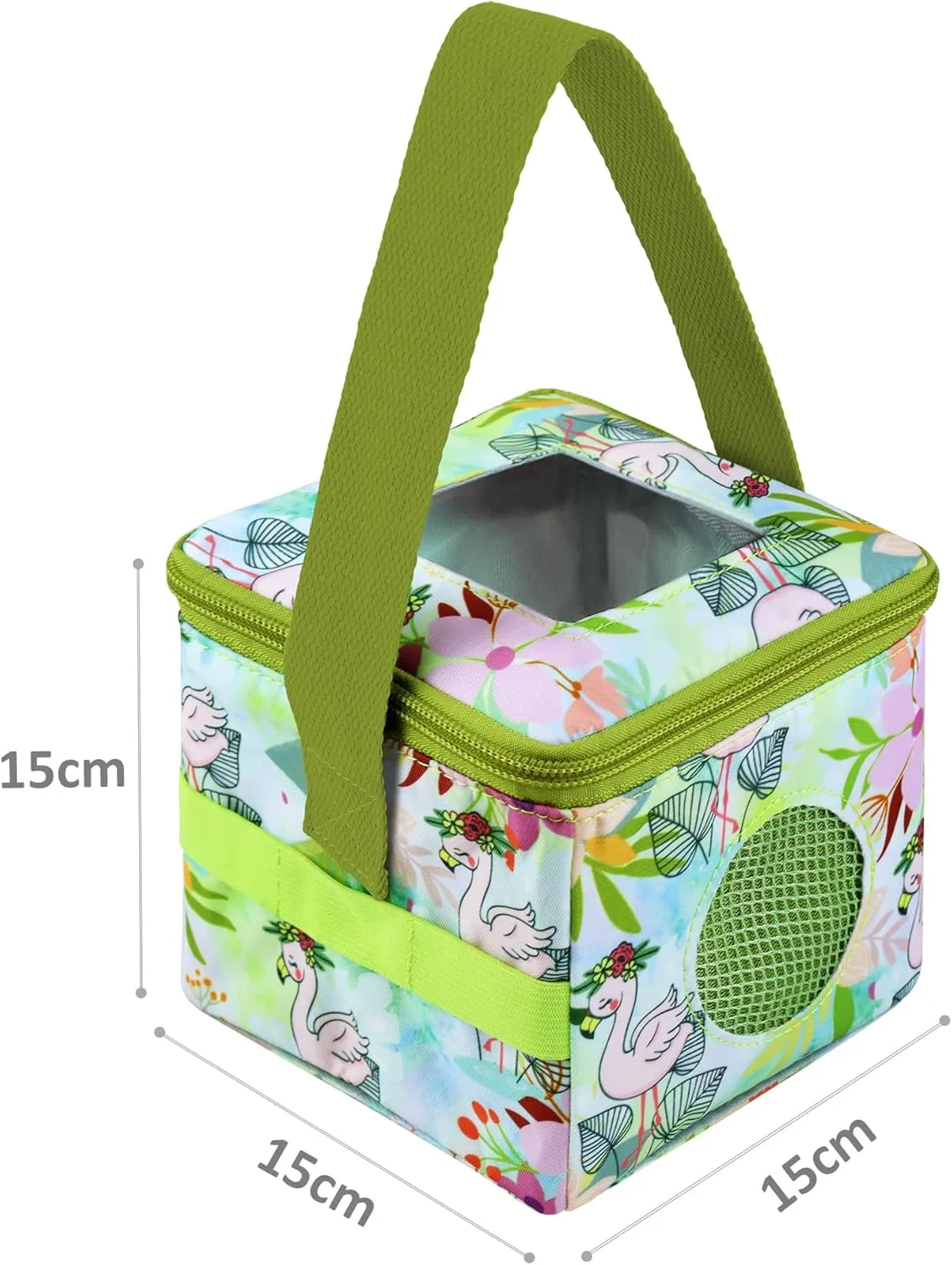 Annmore Carrying Case for Tonie Figures and Toniebox, Organizer for Toniebox Starter Set, Easy to Transport and Storage, Flamingo