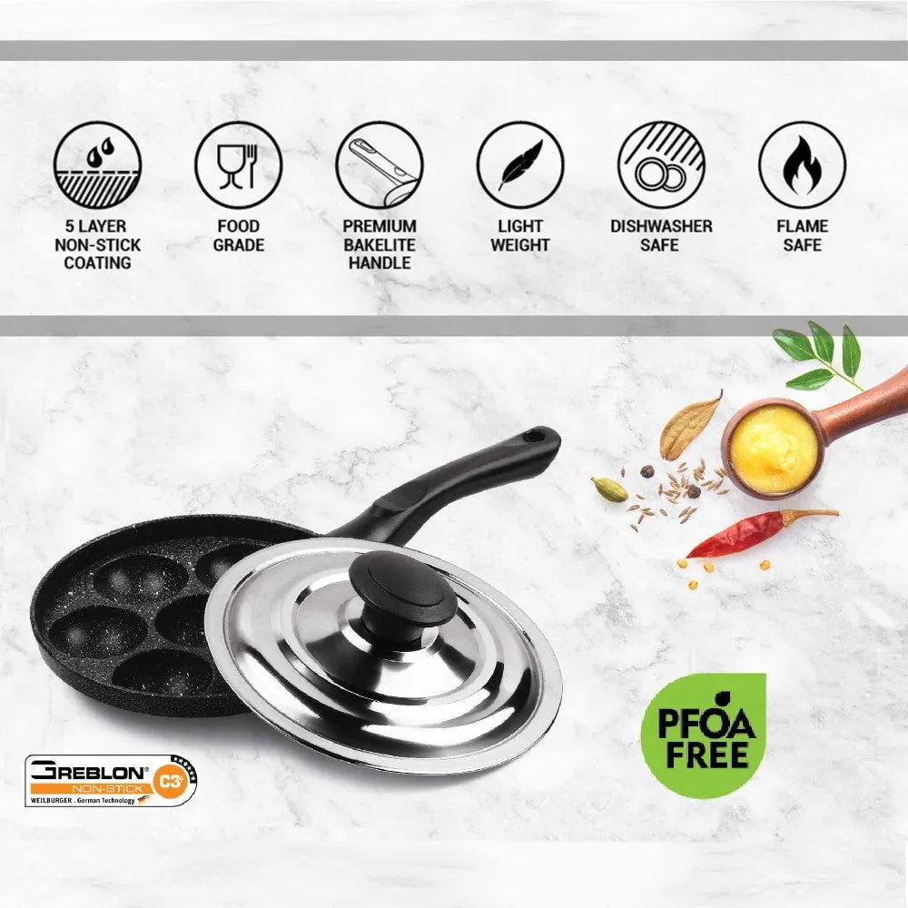 Appam Patra With Lid-Granito-Non Induction (Milton Procook)