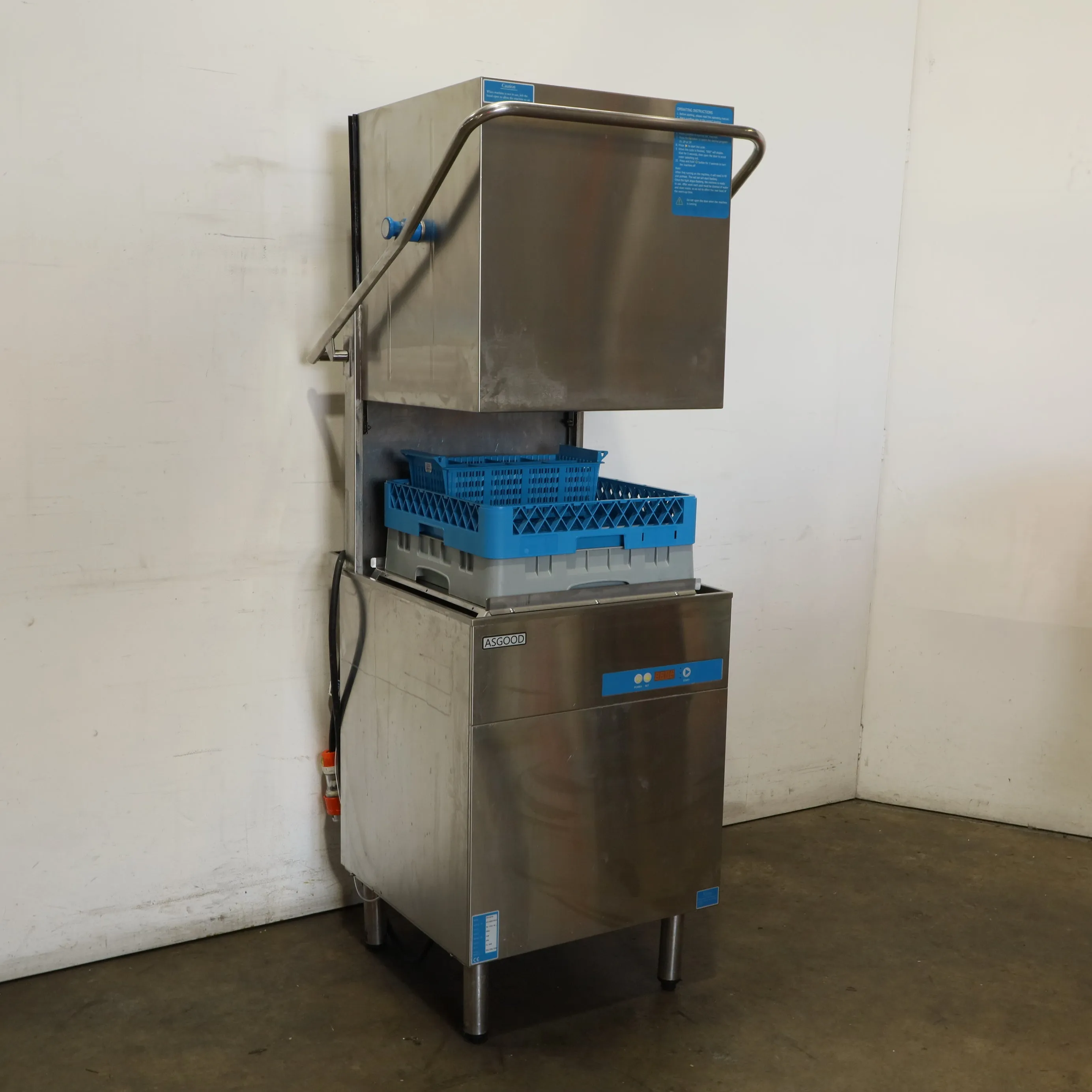 Asgood AXE-601D Pass Through Dishwasher