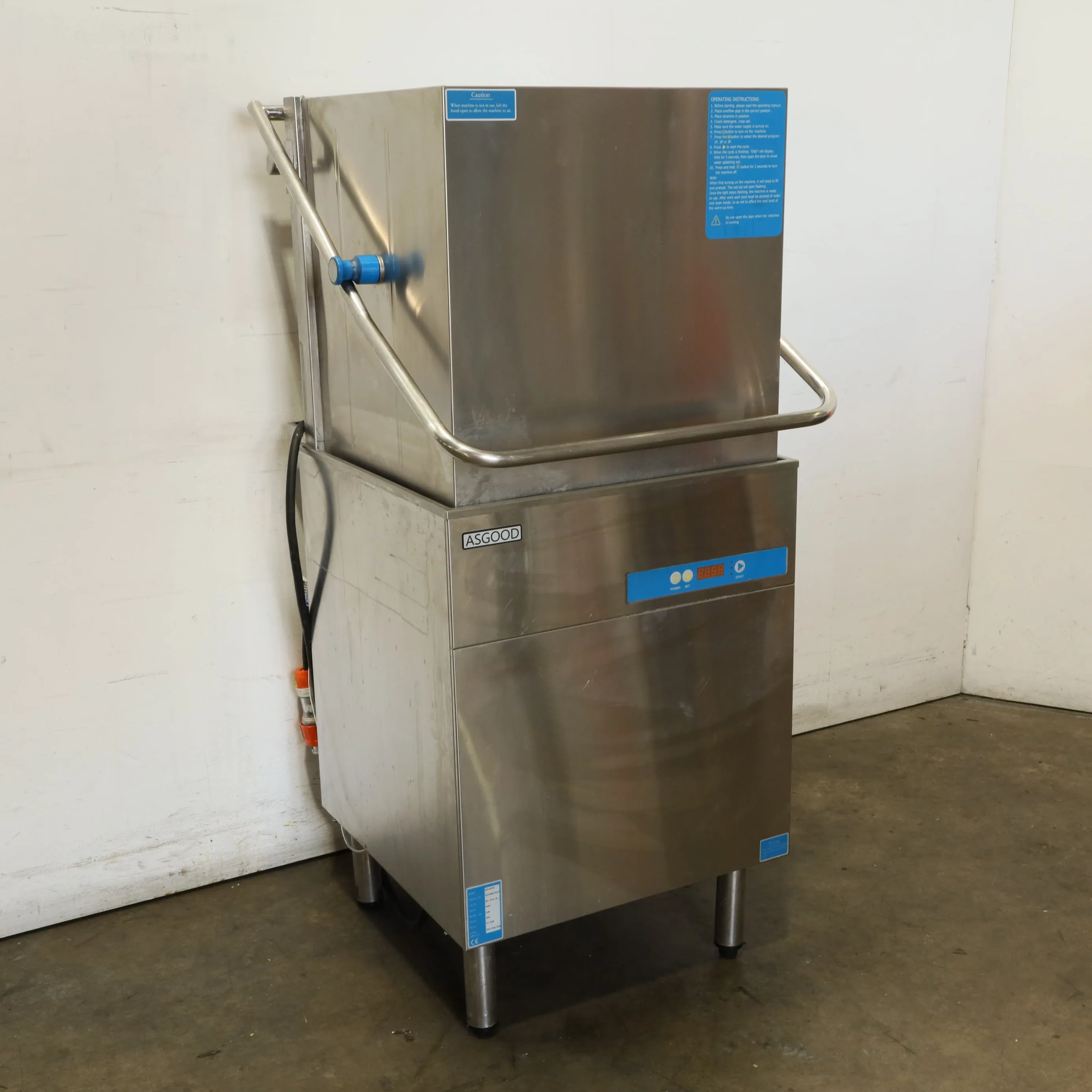 Asgood AXE-601D Pass Through Dishwasher