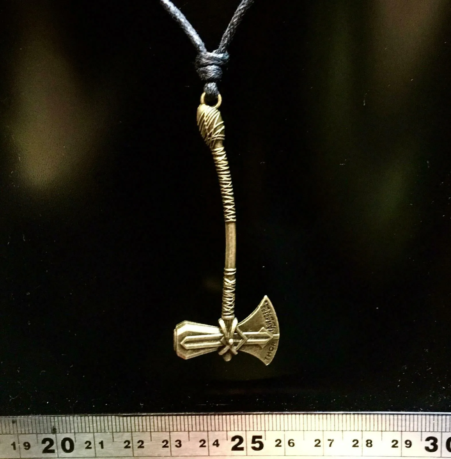 Axe Bronzed Pendant Biker