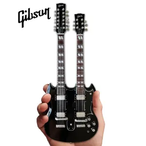 Axe Heaven Slash Gibson 1966 EDS-1275 Doubleneck - Aged Mini Guitar